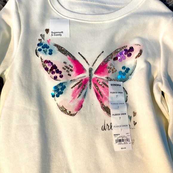 NWT Girls Fleece shirt size 7 (2 for $15) - Picture 2 of 2